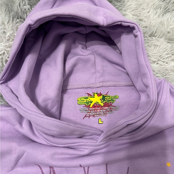 Sp5der Web Hoodie Açaí Young Thug Size Large - Picture 3 of 3